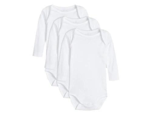 Name It hvid body ensfarvede (3-pak)